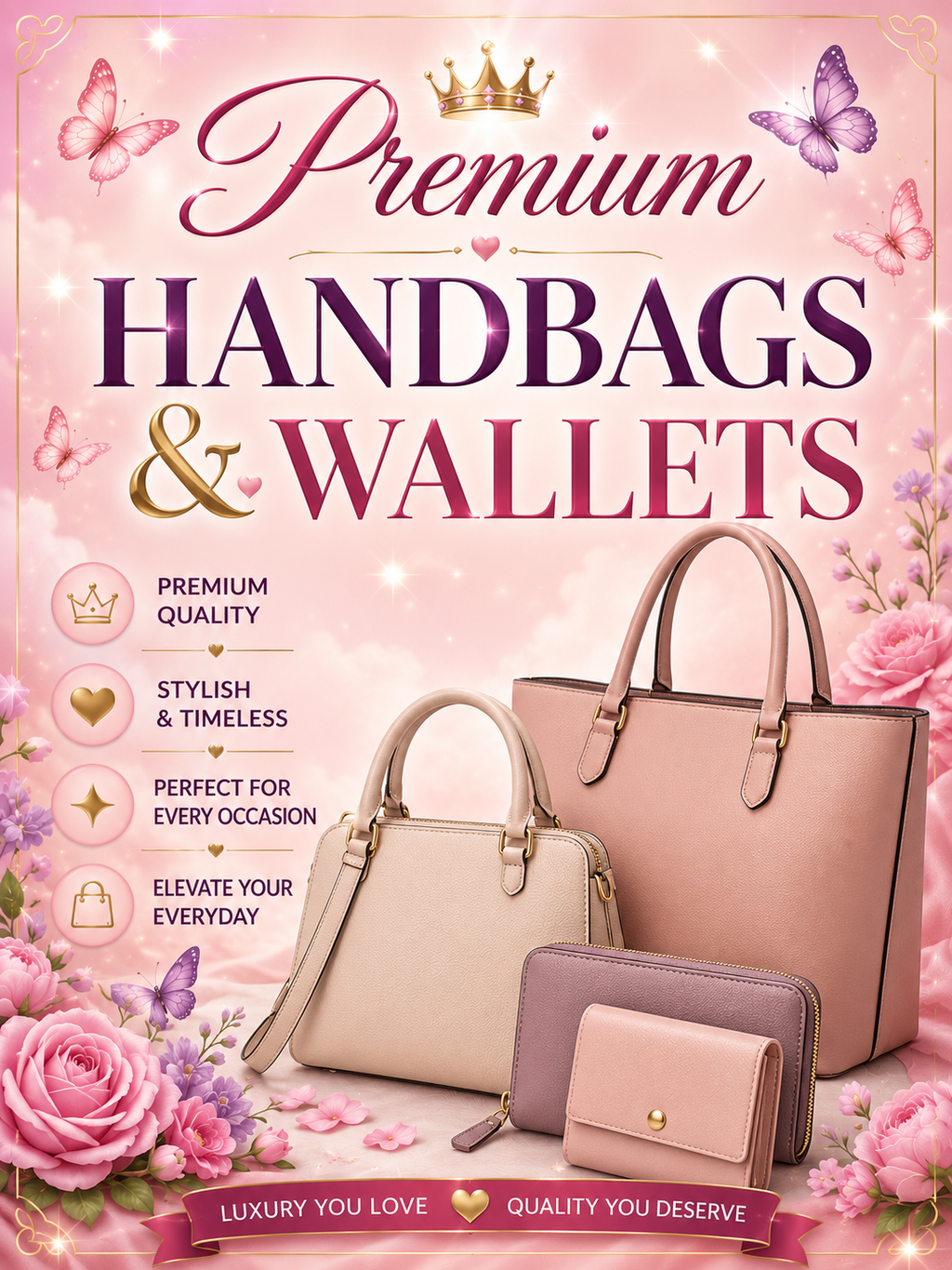 Premium Handbags & Wallets